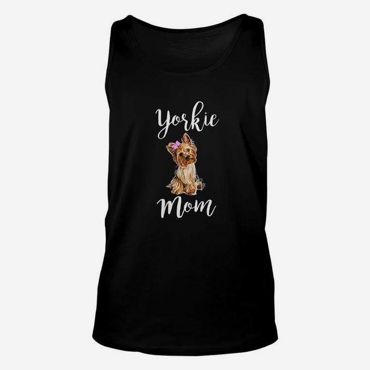 Cute Yorkie Mom Dogs Unisex Tank Top