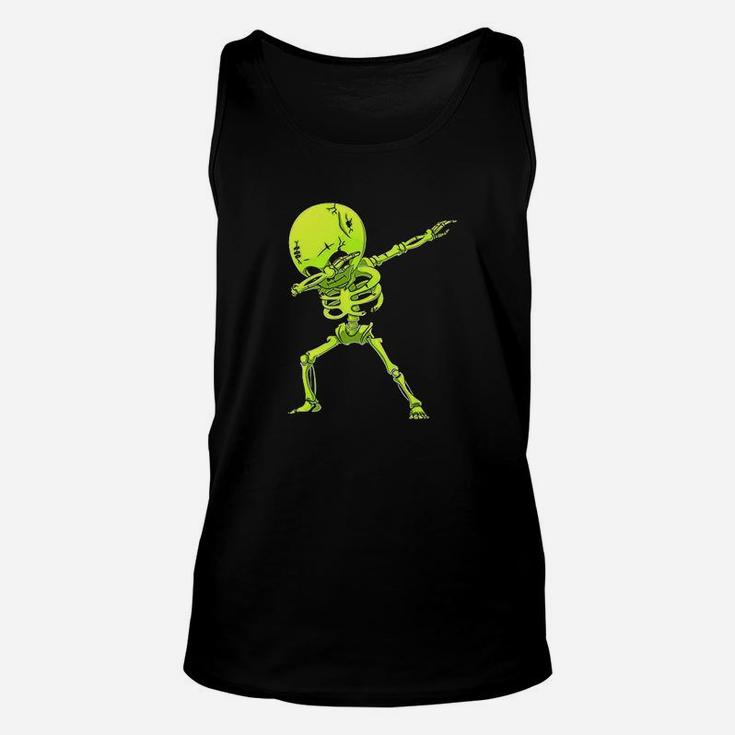 Dabbing Skeleton Kids Halloween Zombie Dab Unisex Tank Top