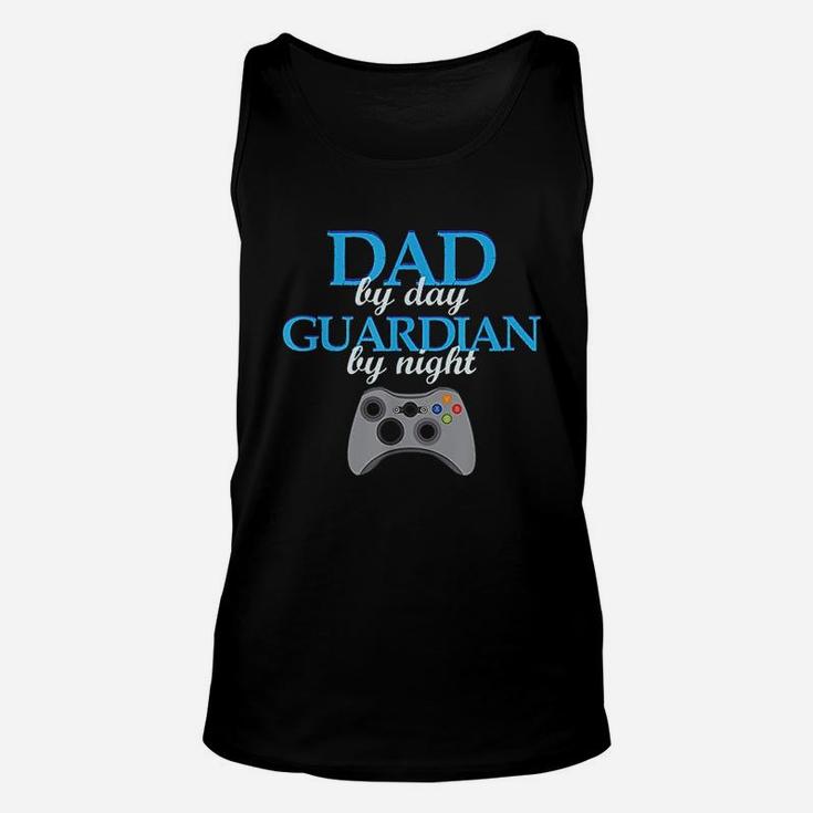 Dad By Day Guardian By Night Gamer Gaming Geek Unisex Tank Top