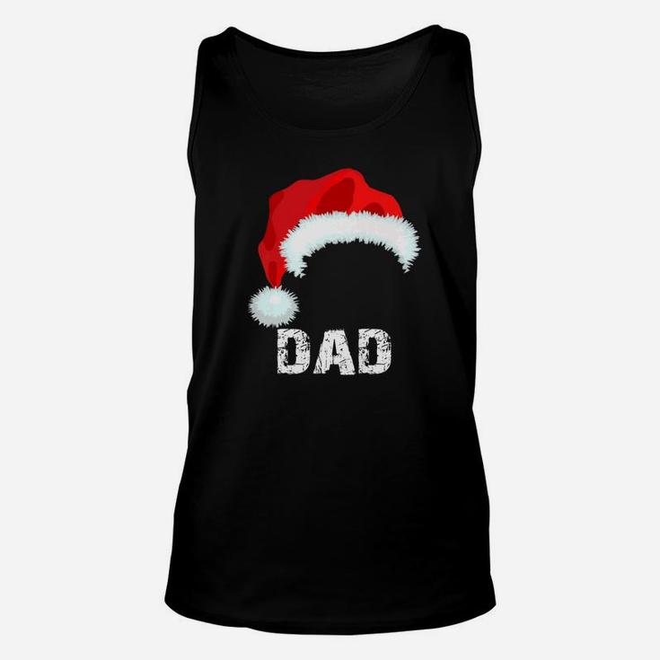Dad Christmas Santa Family Matching Pajamas Papa Unisex Tank Top