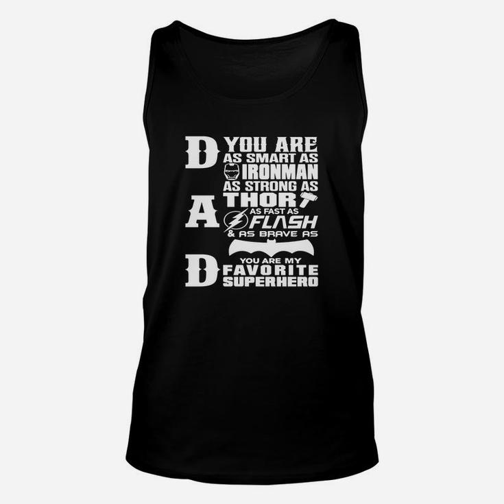Dad - Superhero - Dad Gifts For Fathers Day Unisex Tank Top