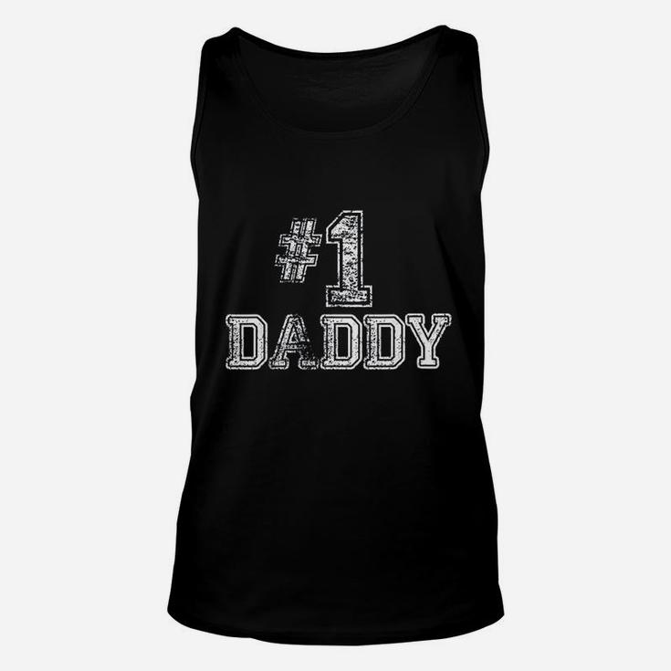 Daddy Dad Number One Fathers Day Gift Unisex Tank Top