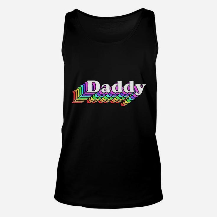 Daddy Gay Daddy Bear Retro Lgbt Rainbow Lgbtq Pride Unisex Tank Top