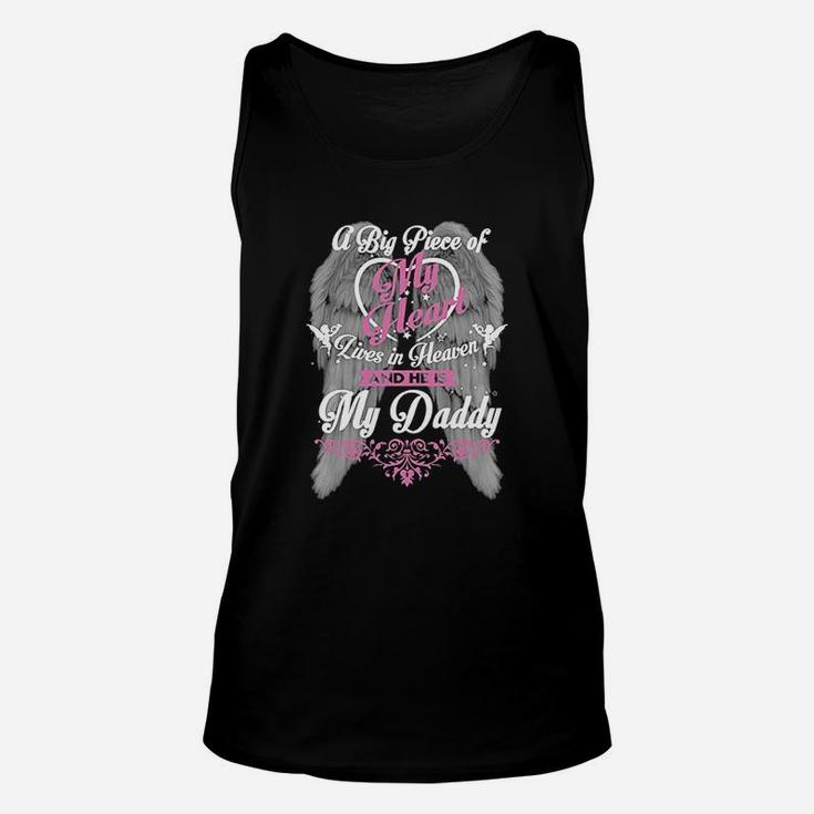 Daddy Memorial Day My Guardian Is Dad In Heaven Unisex Tank Top