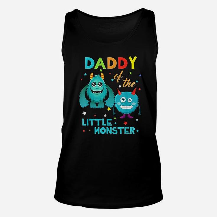 Daddy Of The Little Monster Birthday Family Monster Unisex Tank Top