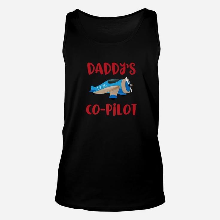 Daddys Co Pilot Aviation Airplane Shirt Gift Unisex Tank Top