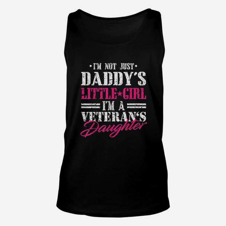 Daddys Little Girl Veteran Dad Veterans Day Gift Unisex Tank Top