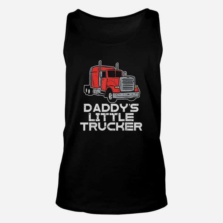 Daddys Little Trucker Semi Truck Trucking Boys Girls Gift Unisex Tank Top