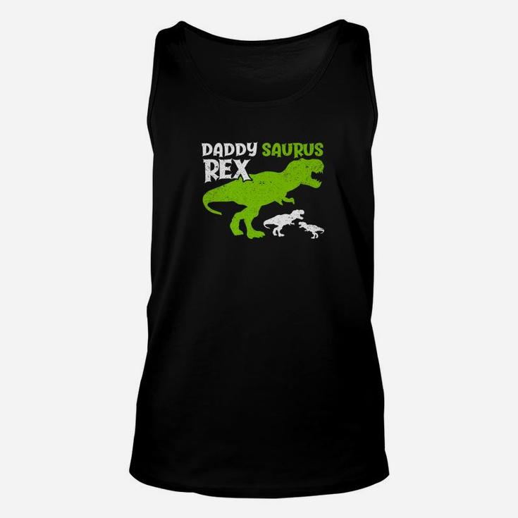 Daddysaurus Rex Daddy Dinosaur T Rex Dad Father Shirt Unisex Tank Top
