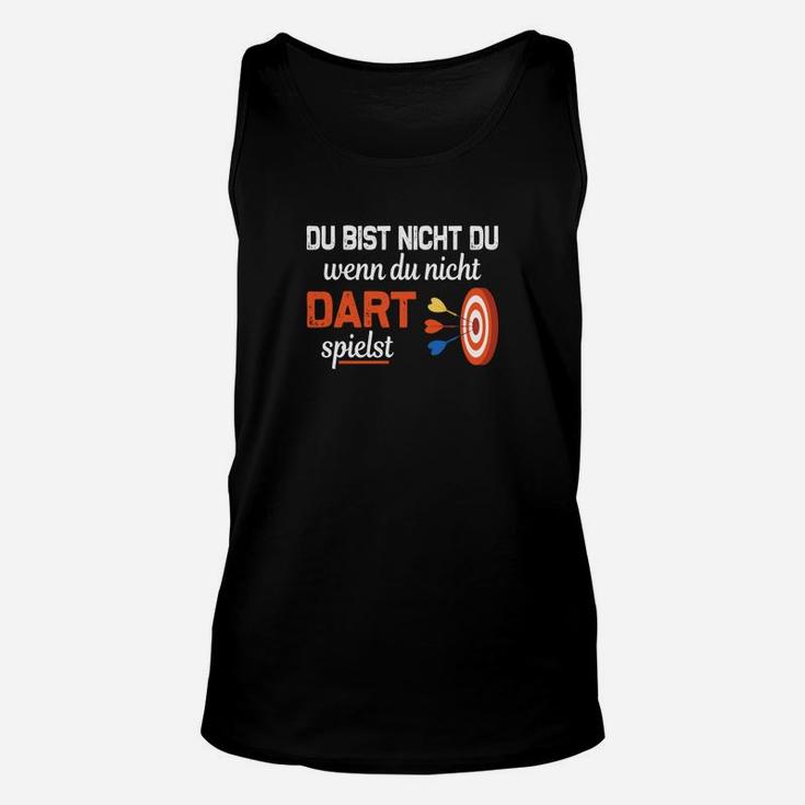 Dartspieler Unisex TankTop Schwarz mit Slogan Nicht Du ohne Darts