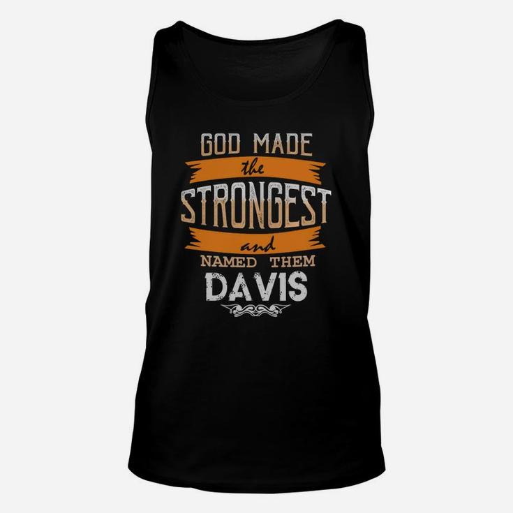 Davis Shirt, Davis Family Name, Davis Funny Name Gifts T Shirt Unisex Tank Top