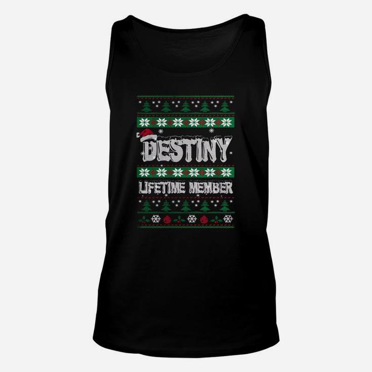 Destiny Ugly Christmas Sweaters Lifetime Member Unisex Tank Top