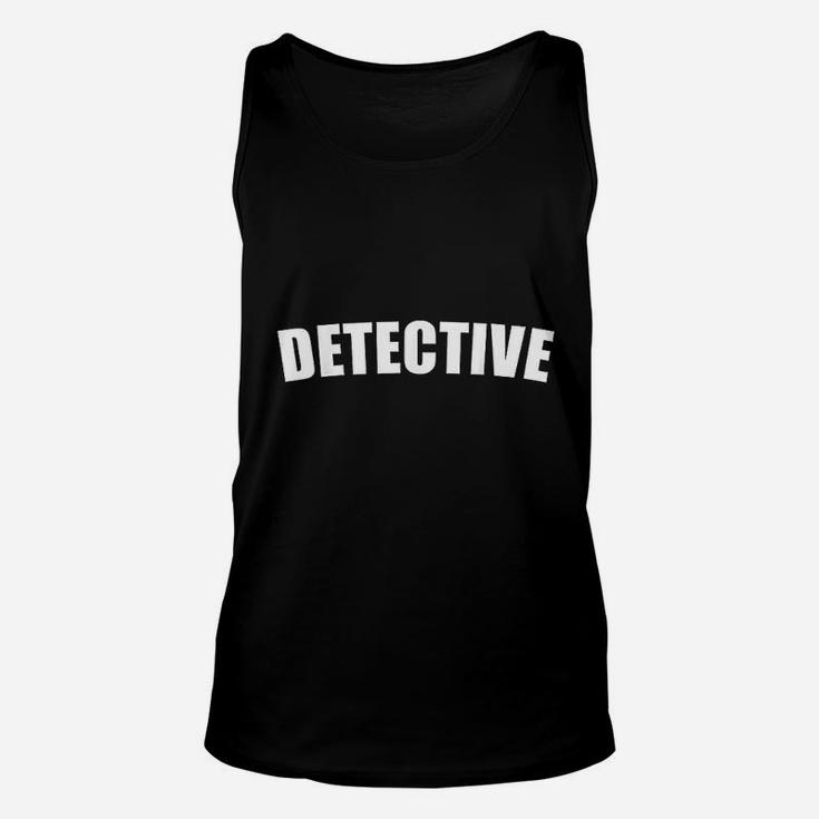 Detective Party Halloween Costume Funny Cute Under Covers Unisex Tank Top