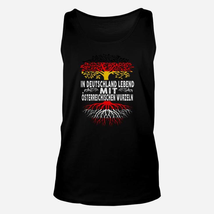 Deutsch-Österreichische Wurzeln Unisex TankTop in Schwarz, Kulturelles Design