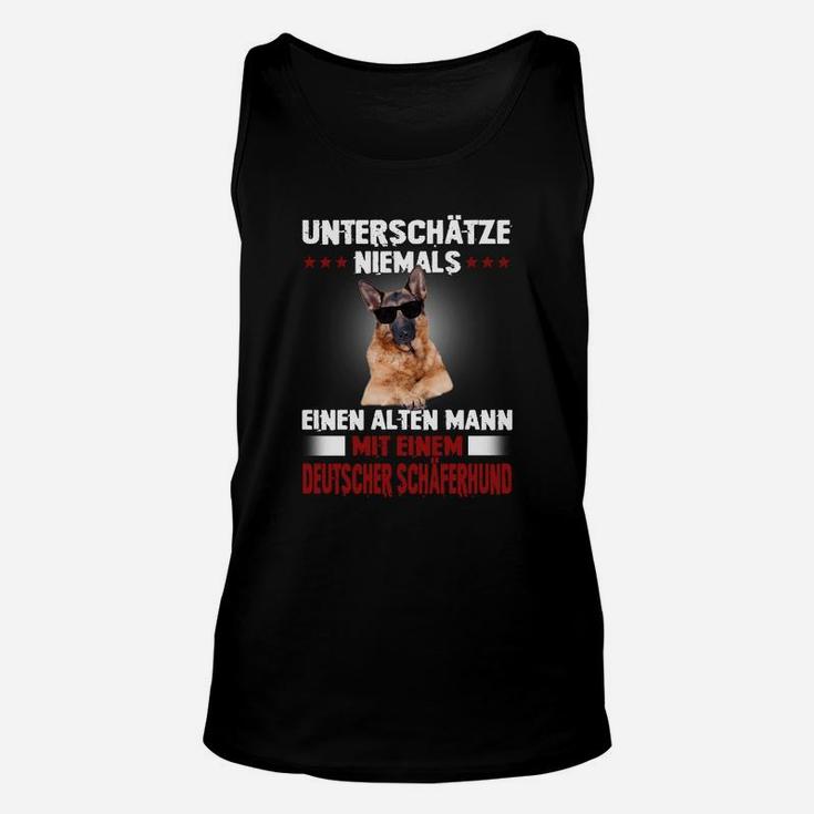 Deutscher Schäferhund Unterschätze Niemals Einen Alten Mann TankTop