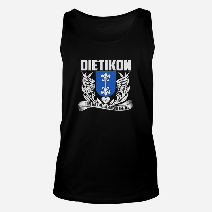 Dietikon Stolzes Heimatstadt Unisex TankTop, Flügel-Wappen Design