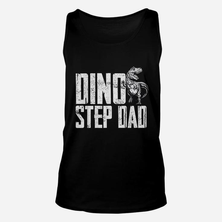 Dino Step Dad Dinosaur Family Matching Unisex Tank Top