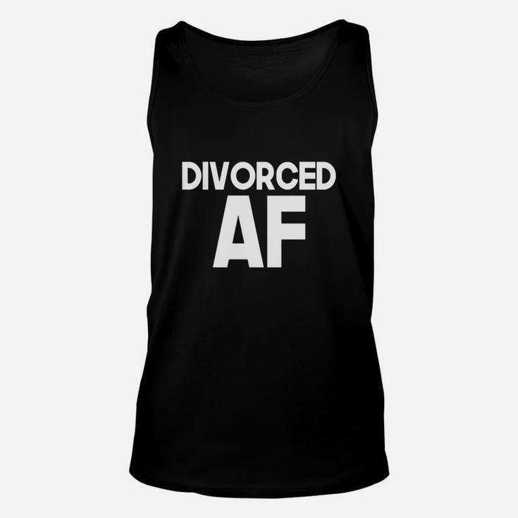 Divorced Af Relationship Divorce Status Funny Gift T-shirt Unisex Tank Top