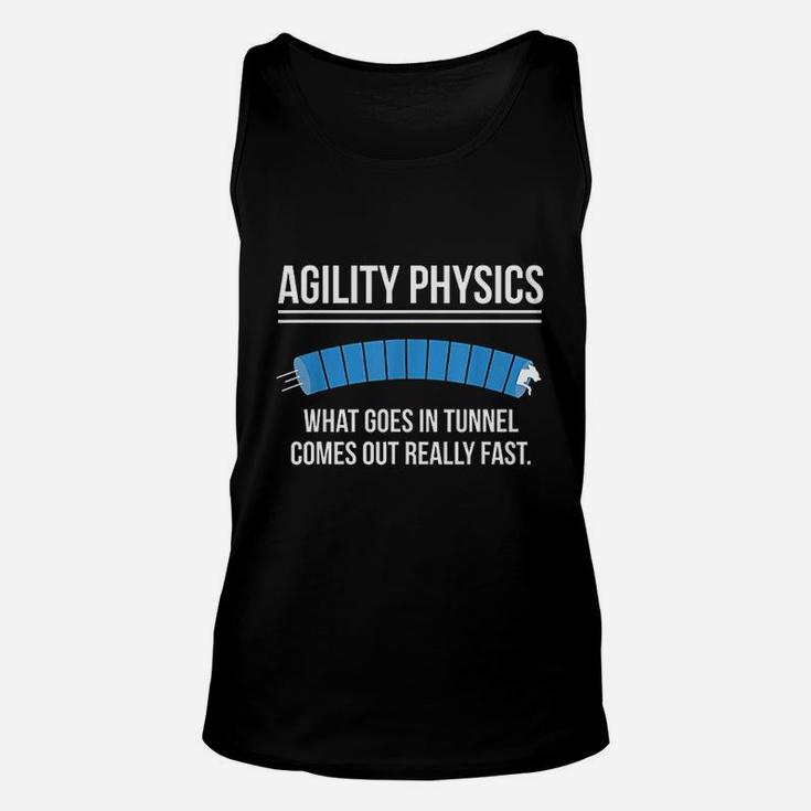 Dog Agility Physics Definition Unisex Tank Top