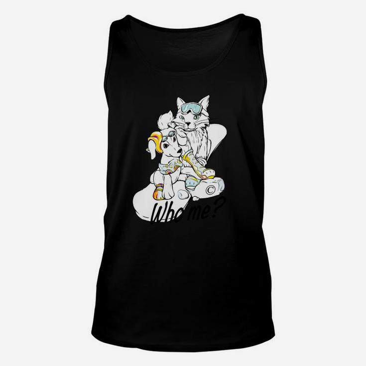 Dogs Cats Puppies Snowboards Winter Sports Lovers Gifts Unisex Tank Top