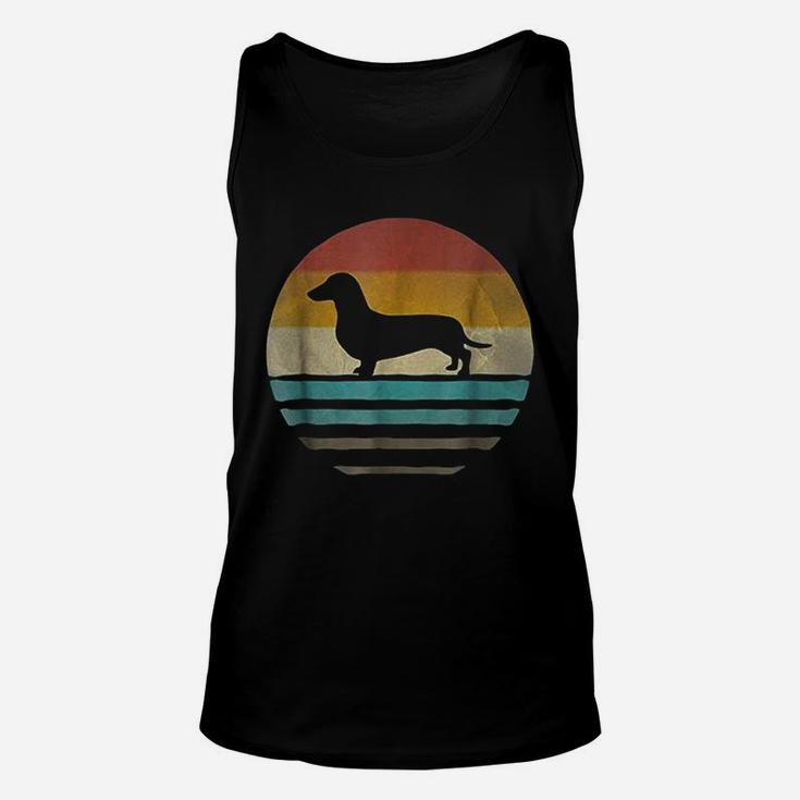 Doxie Dachshund Dog Shirt Vintage Retro 1970s Silhouette Tank Top Doxie Dachshund Dog Shirt Vintage Retro 1970s Silhouette Tank Top