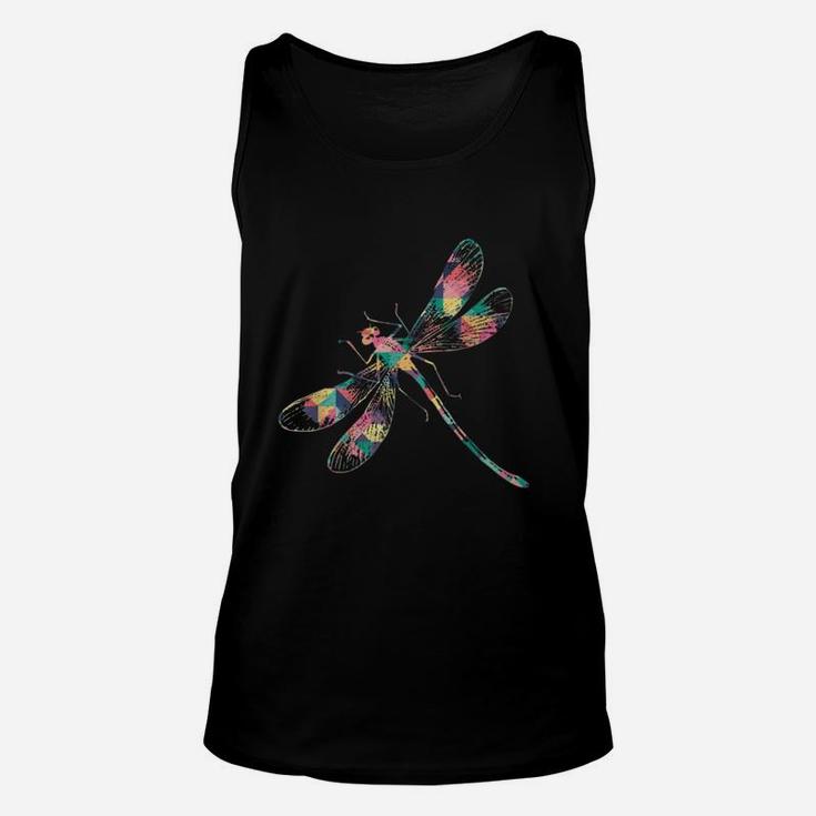 Dragonfly Vintage Colored Unisex Tank Top