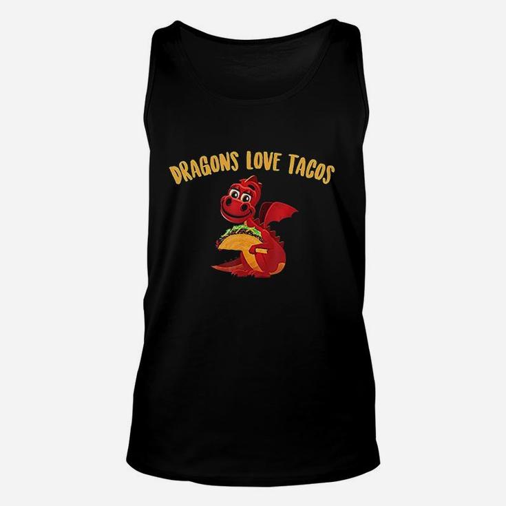 Dragons Love Tacos Cool Fish Tacos Dish Funny Unisex Tank Top