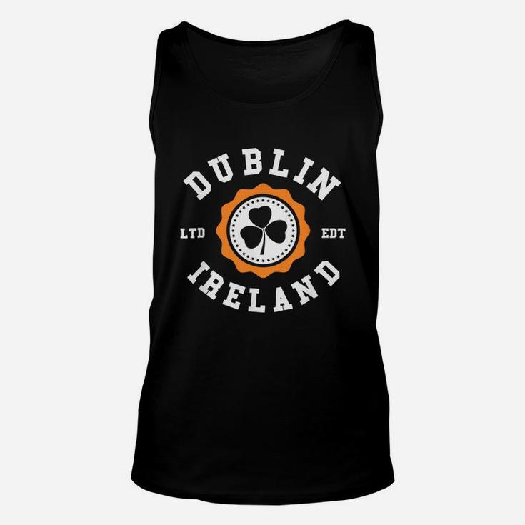 Dublin Ireland Shamrock Irish Pride T-shirt Unisex Tank Top