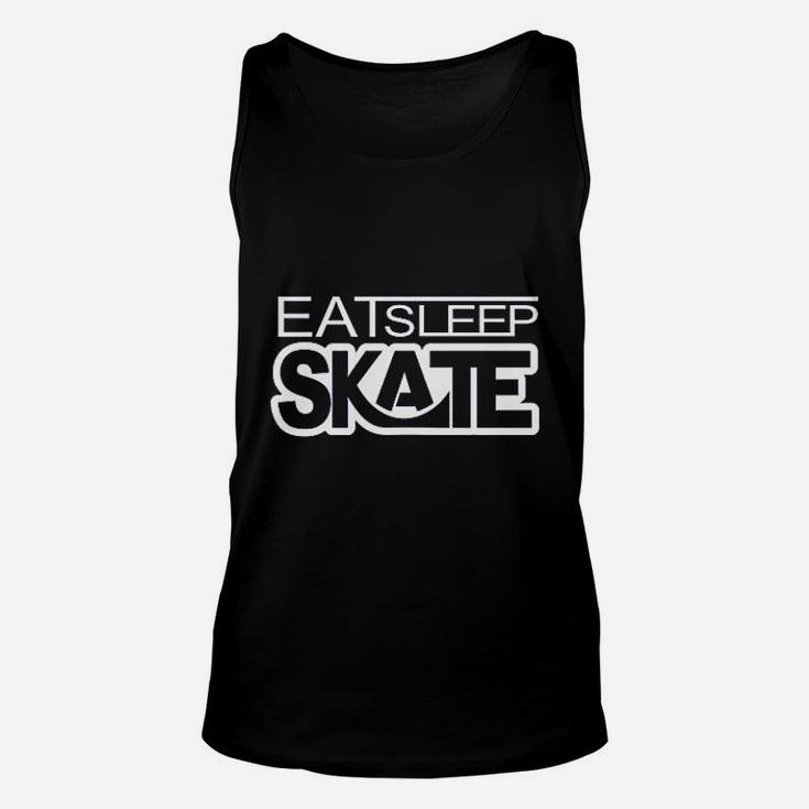 Eat Sleep Skate Skate Longboard, Skateboard Gifts Unisex Tank Top