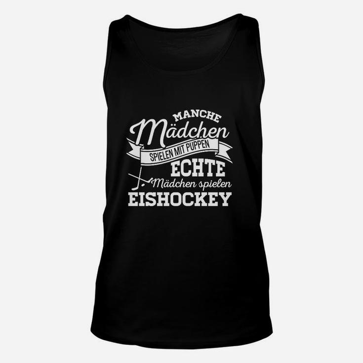 Echte Mädchen Spielen Eishockey TankTop