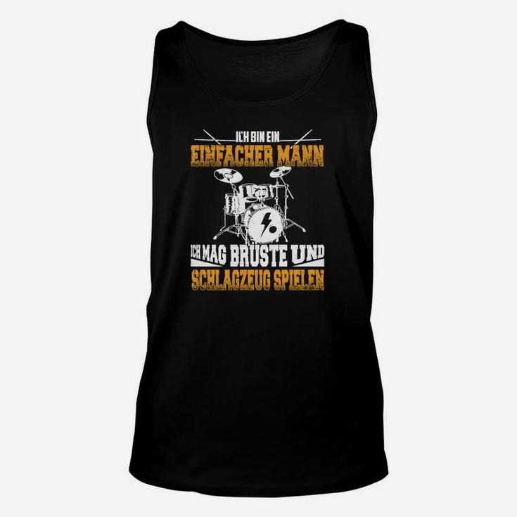 Einfacher Mann Unisex TankTop, Schlagzeug Motiv für Männer