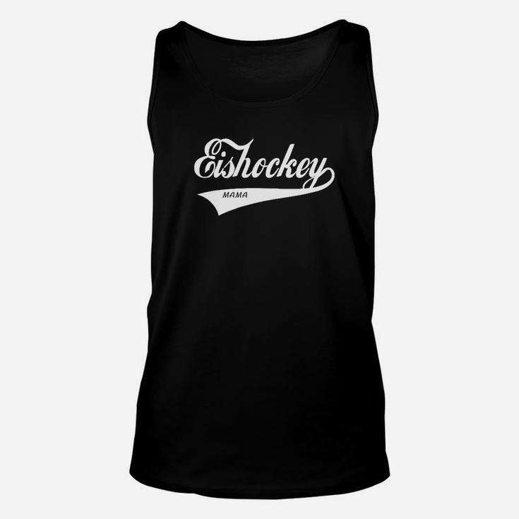 Eishockey Grafik Unisex TankTop für Herren, Schwarz mit Sportmotiv