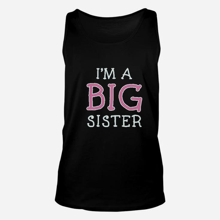 Elder Sibling Gift Idea Im The Big Sister Toddlerkids Girls Fitted Unisex Tank Top
