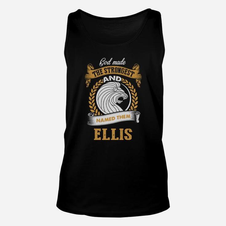 Ellis Name Shirt, Ellis Funny Name, Ellis Family Name Gifts T Shirt Unisex Tank Top