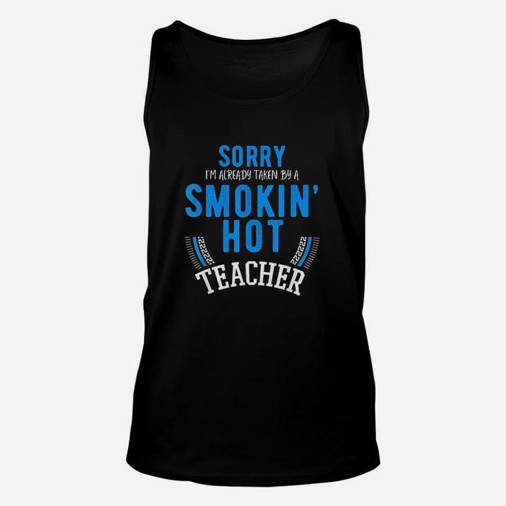 Engaged To A Teacher Funny Marry Hot Teachers Gift Unisex Tank Top