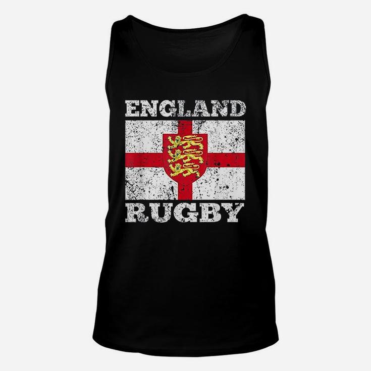England Rugby Vintage English Flag Rugby United Kingdom Gift Unisex Tank Top