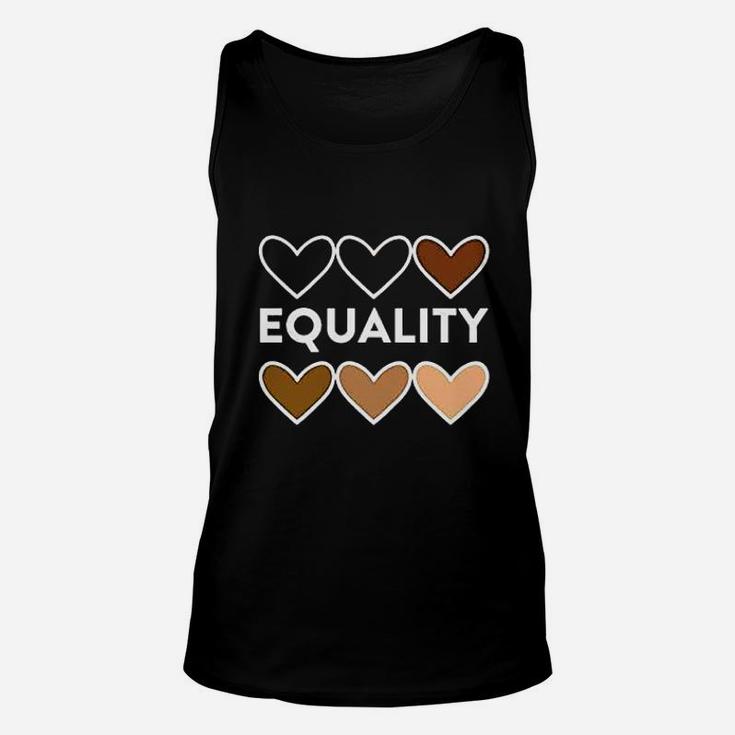 Equality Hearts Civil Rights Equal Graphic Unisex Tank Top