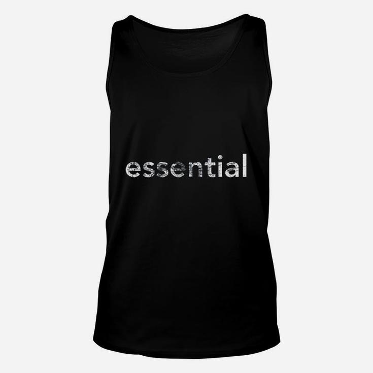 Essential I Am Essential Worker Job Funny Unisex Tank Top