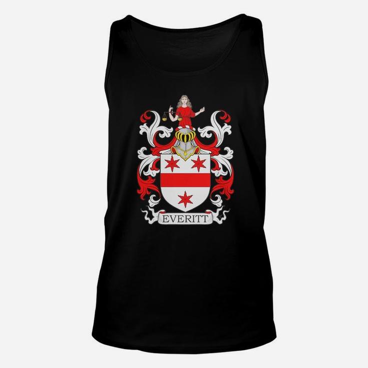 Everitt Coat Of Arms I British Family Crests Unisex Tank Top