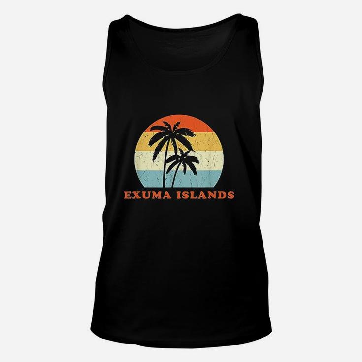 Exuma Bahamas Vintage Sun Surf Throwback Vacation Unisex Tank Top
