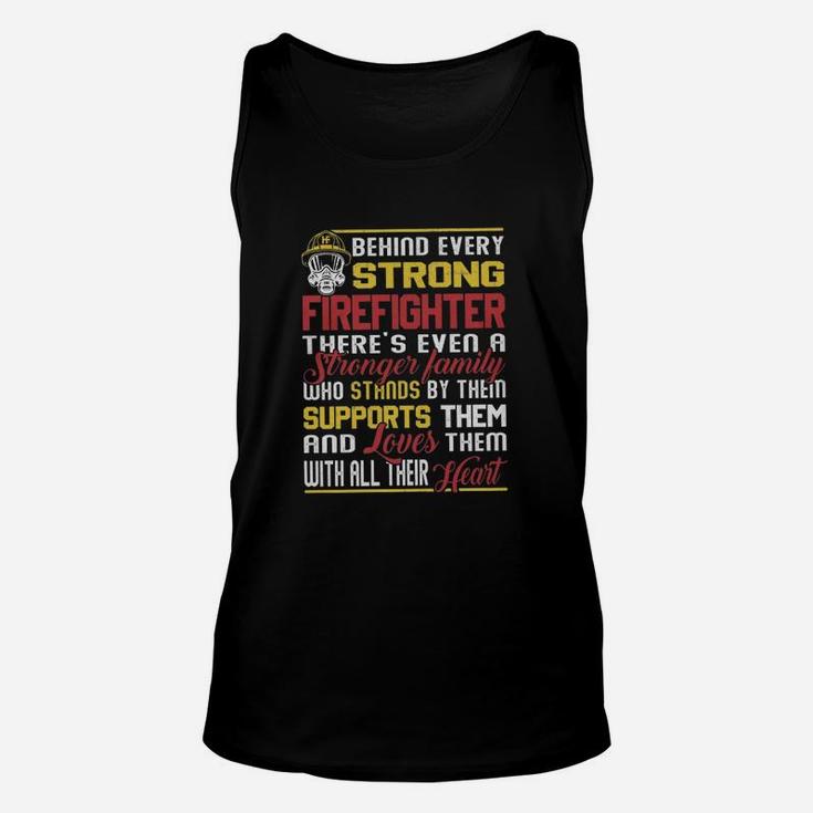Family Support Firefighter Unisex Tank Top