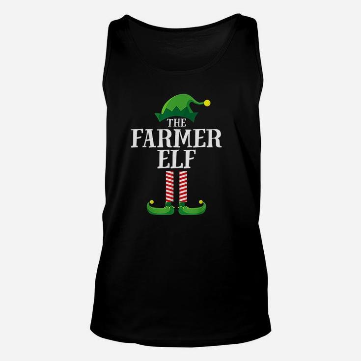 Farmer Elf Matching Family Group Christmas Party Pajama Unisex Tank Top