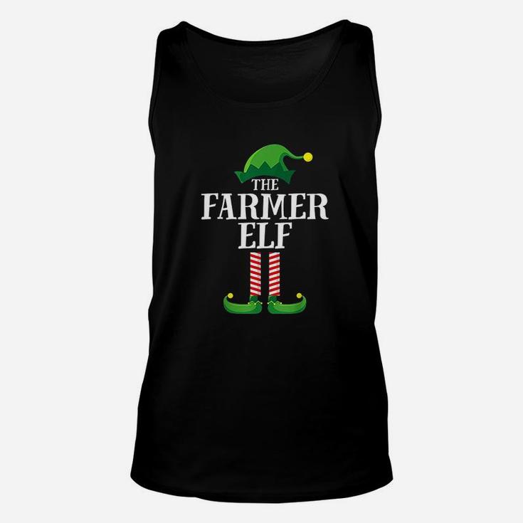 Farmer Elf Matching Family Group Christmas Party Pajama Unisex Tank Top
