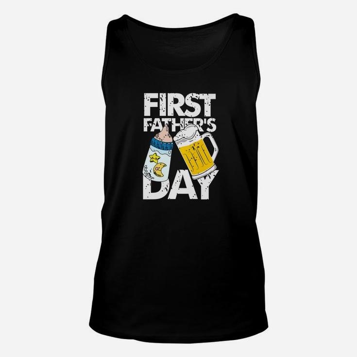 Fathers Day Funny First Fathers Day Unisex Tank Top