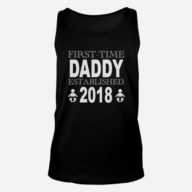Fathers Day New Daddy First Time Dad Gift Idea Unisex Tank Top