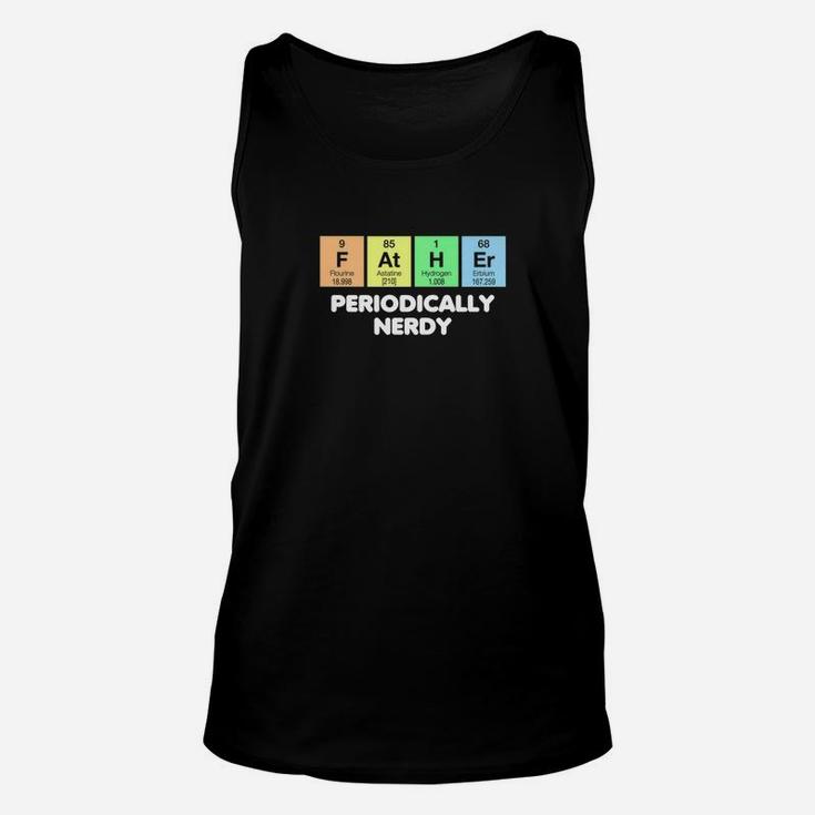 Fathers Day Periodic Table Shirt Nerdy Science Color Dark Premium Unisex Tank Top