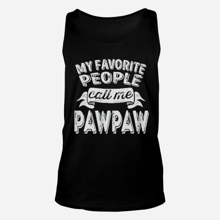 Feisty And Fabulous My Favorite People Call Me Paw Paws Unisex Tank Top