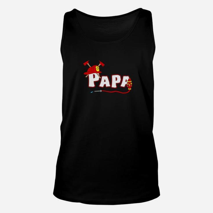 Firefighter Papa Grandpa Fire Department Hydrant Fathers Day Premium Unisex Tank Top