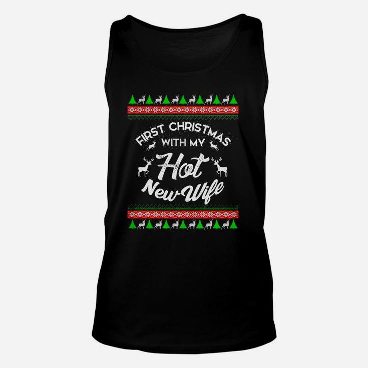 First Christmas With My Hot New Wife Husband Unisex Tank Top
