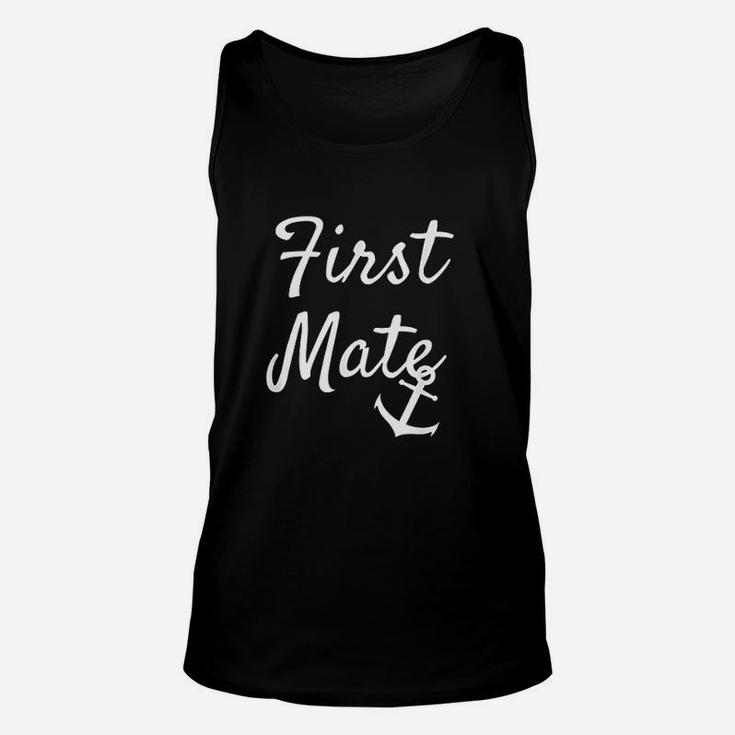 First Mate Matching Couple Cruise Boating Unisex Tank Top